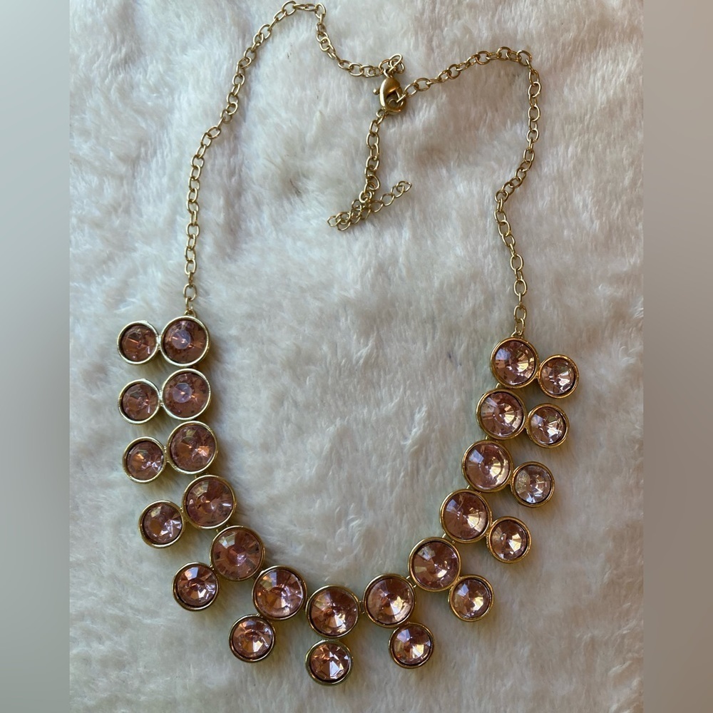 Pink Bubble Design Statement Necklace - image 6